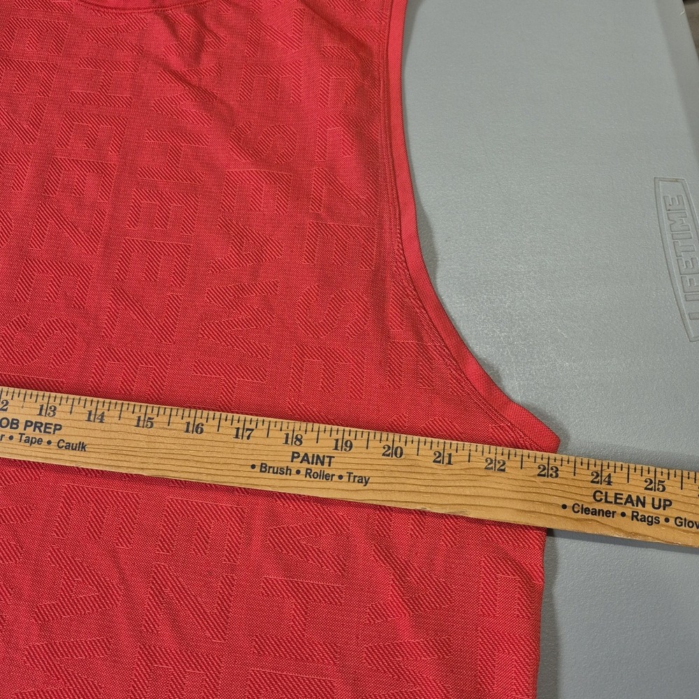 Lululemon Shirt Mens XXL Red Metal Vent Tech Muscle Tank Top Seawheeze 2020 - Picture 8 of 10